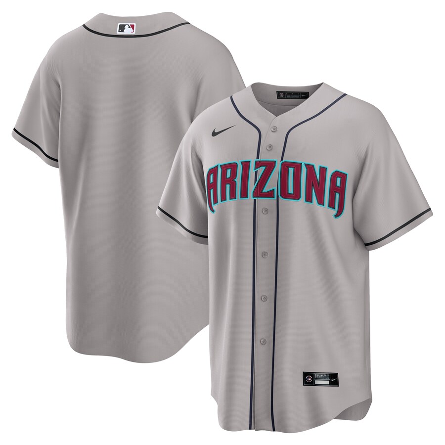 Men's Arizona Diamondbacks Nike Gray Road Replica Jersey - ujerseystore