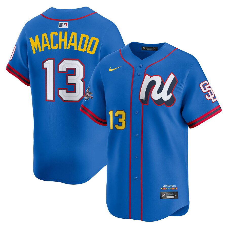 Men's National League Manny Machado Nike Blue 2025 All-Star Edition Limited Player Jersey - ujerseystore