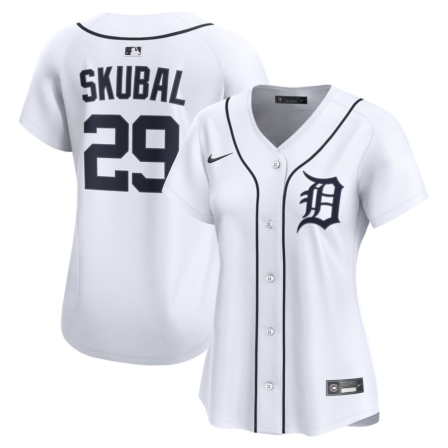 Women's Detroit Tigers Tarik Skubal Nike White Home Limited Player Jersey - ujerseystore