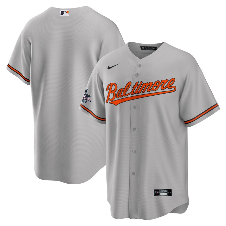 Men's Baltimore Orioles Nike Gray 2025 MLB All-Star Game Away Replica Jersey - ujerseystore