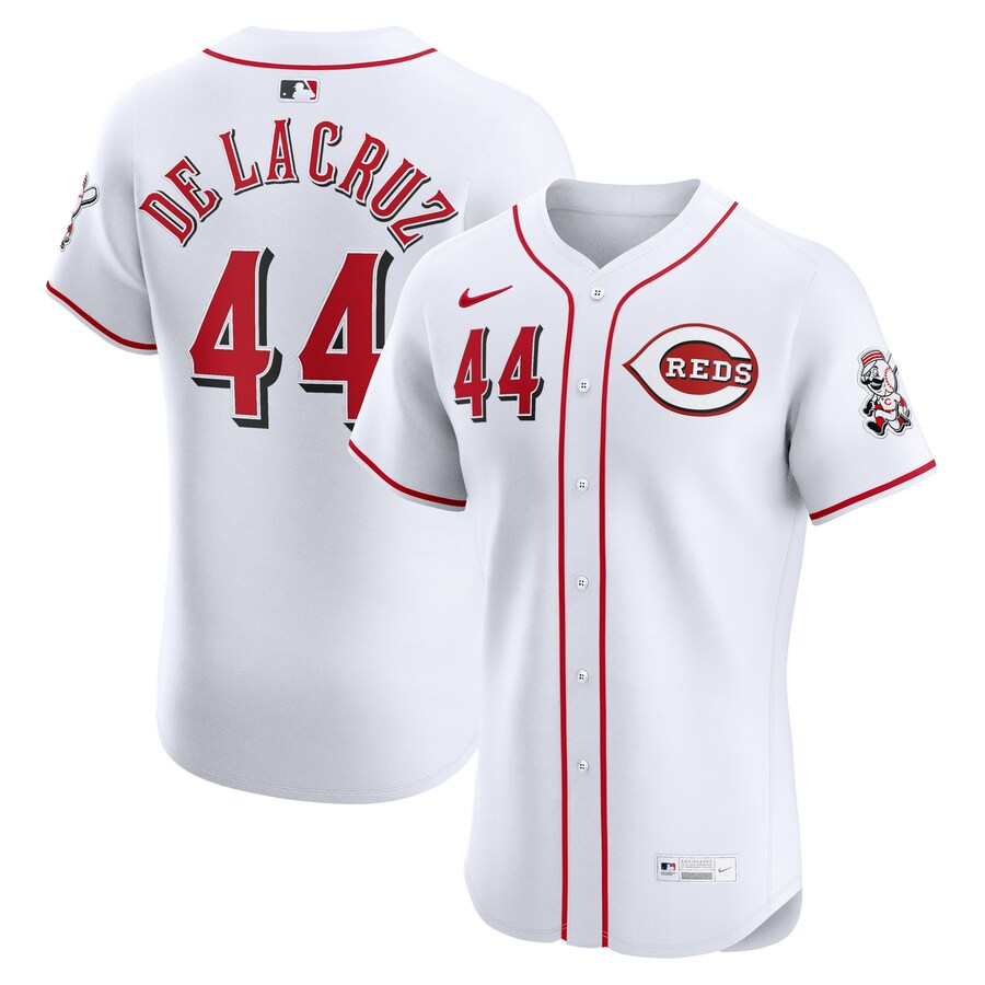 Men's Cincinnati Reds Elly De La Cruz Nike White Home Elite Jersey - ujerseystore