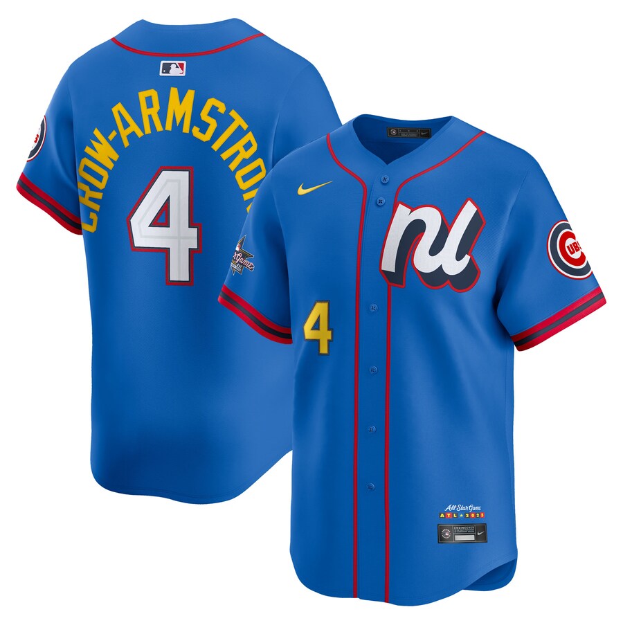 Men's National League Pete Crow-Armstrong Nike Blue 2025 All-Star Edition Limited Player Jersey - ujerseystore