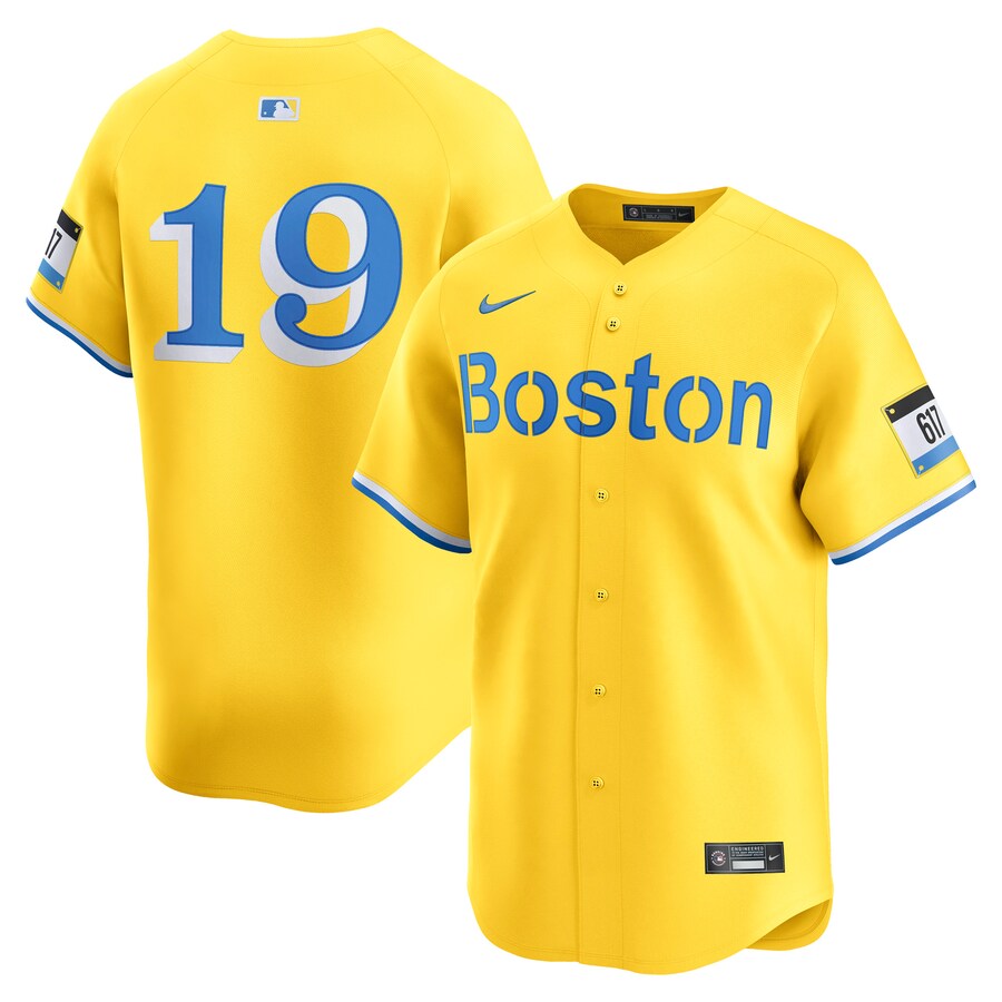 Men's Boston Red Sox Roman Anthony Nike Gold City Connect Limited Jersey - ujerseystore