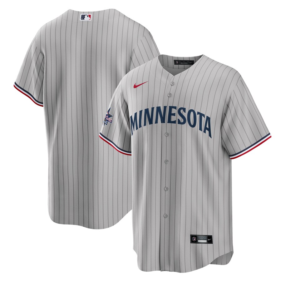 Men's Minnesota Twins Nike Gray 2025 MLB All-Star Game Away Replica Jersey - ujerseystore