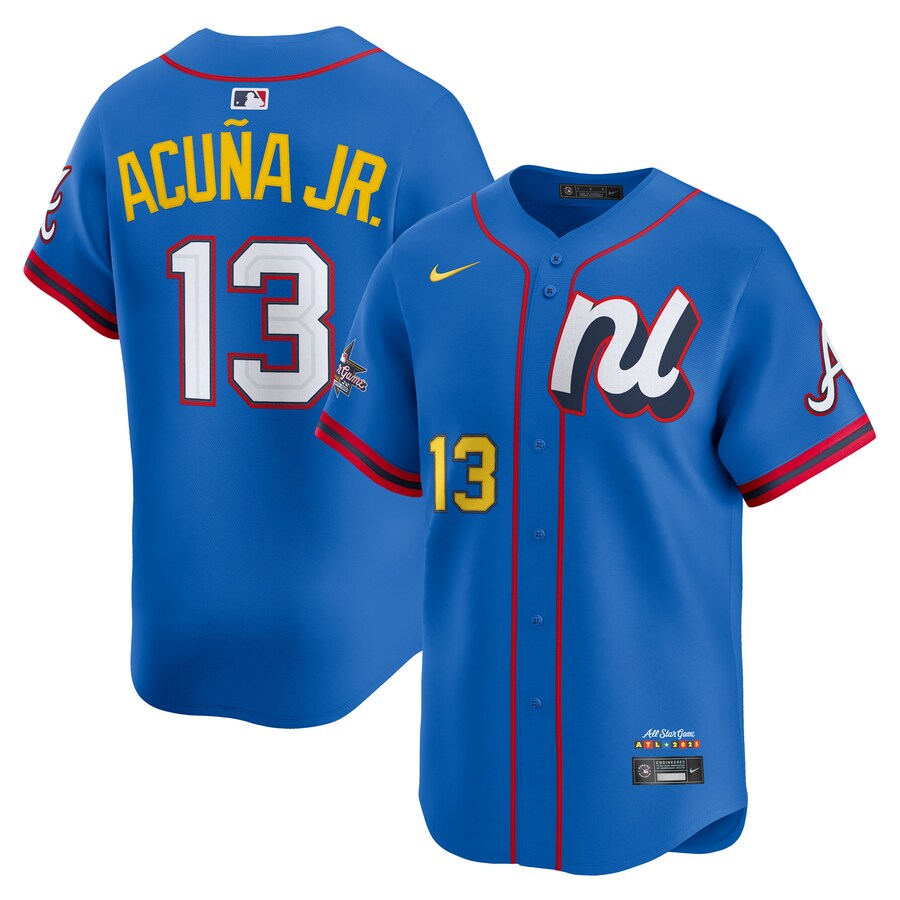 Men's National League Ronald Acuña Jr. Nike Blue 2025 All-Star Edition Limited Player Jersey - ujerseystore