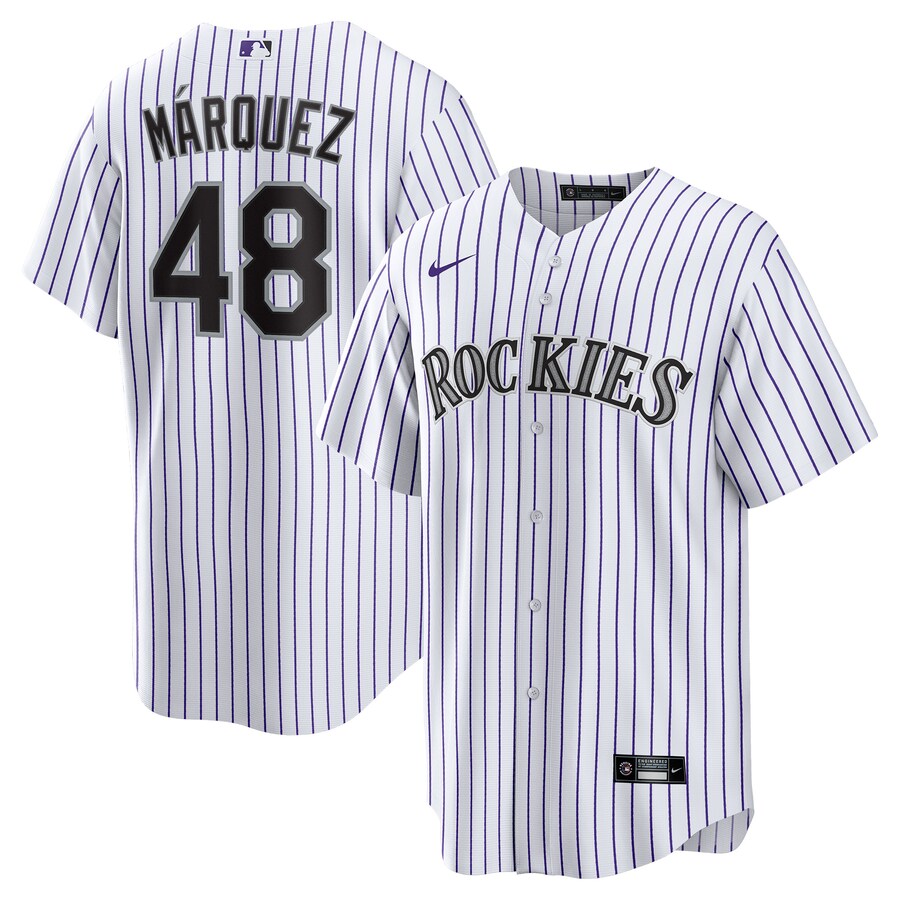 Men's Colorado Rockies Germán Márquez Nike White Home Replica Player Jersey - ujerseystore