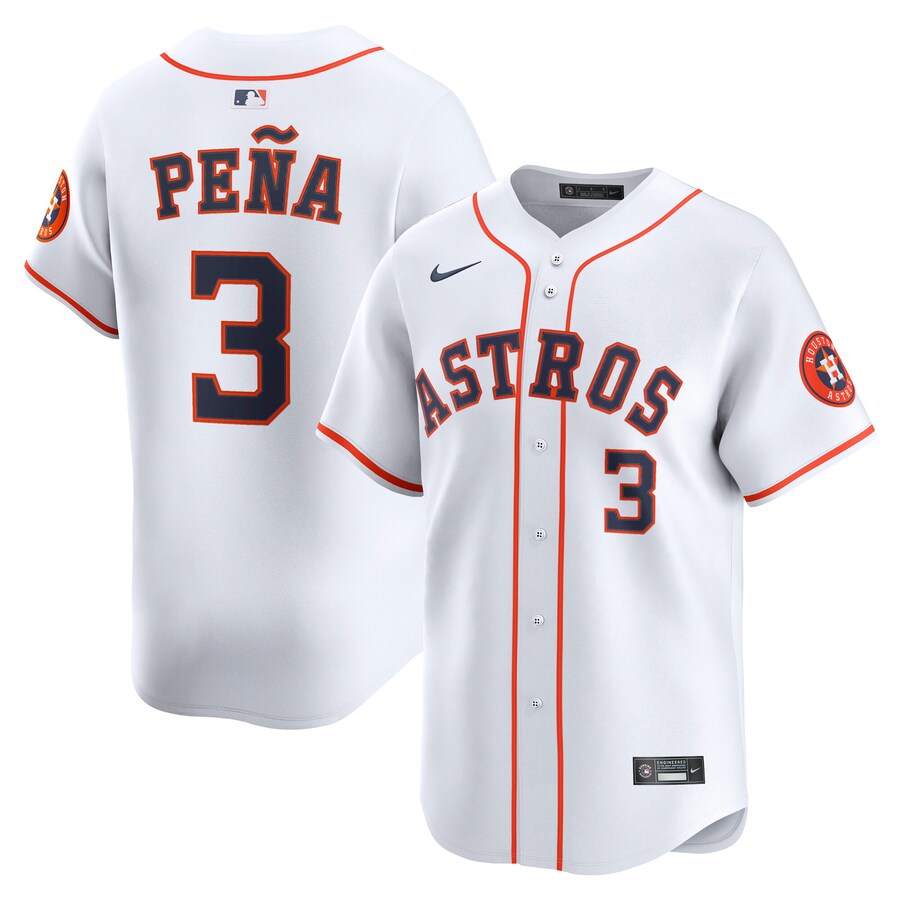 Men's Houston Astros Jeremy Peña Nike White Home Limited Player Jersey - ujerseystore