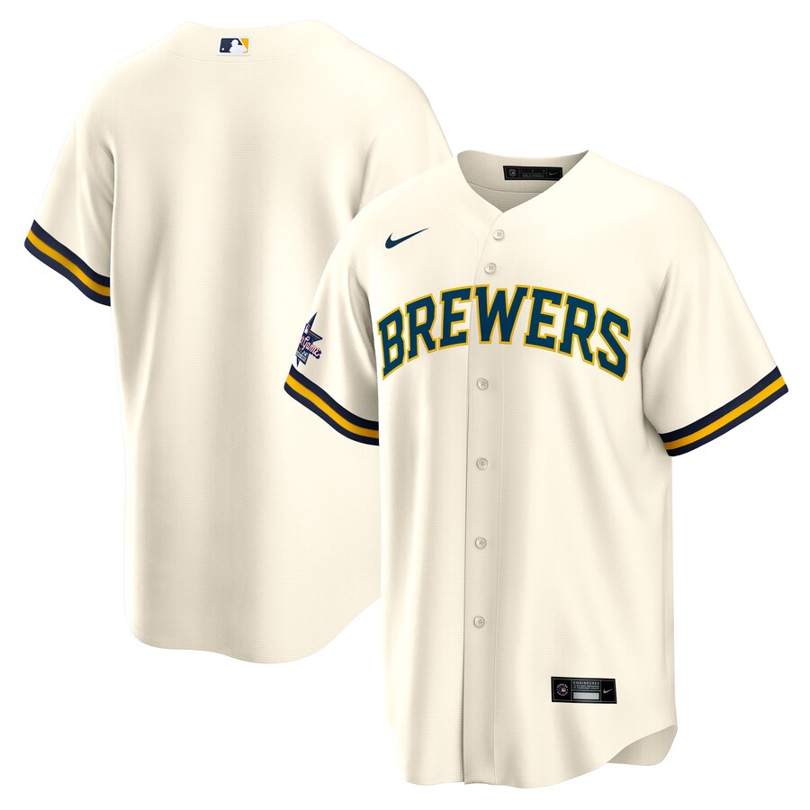 Men's Milwaukee Brewers Nike Cream 2025 MLB All-Star Game Home Replica Jersey - ujerseystore