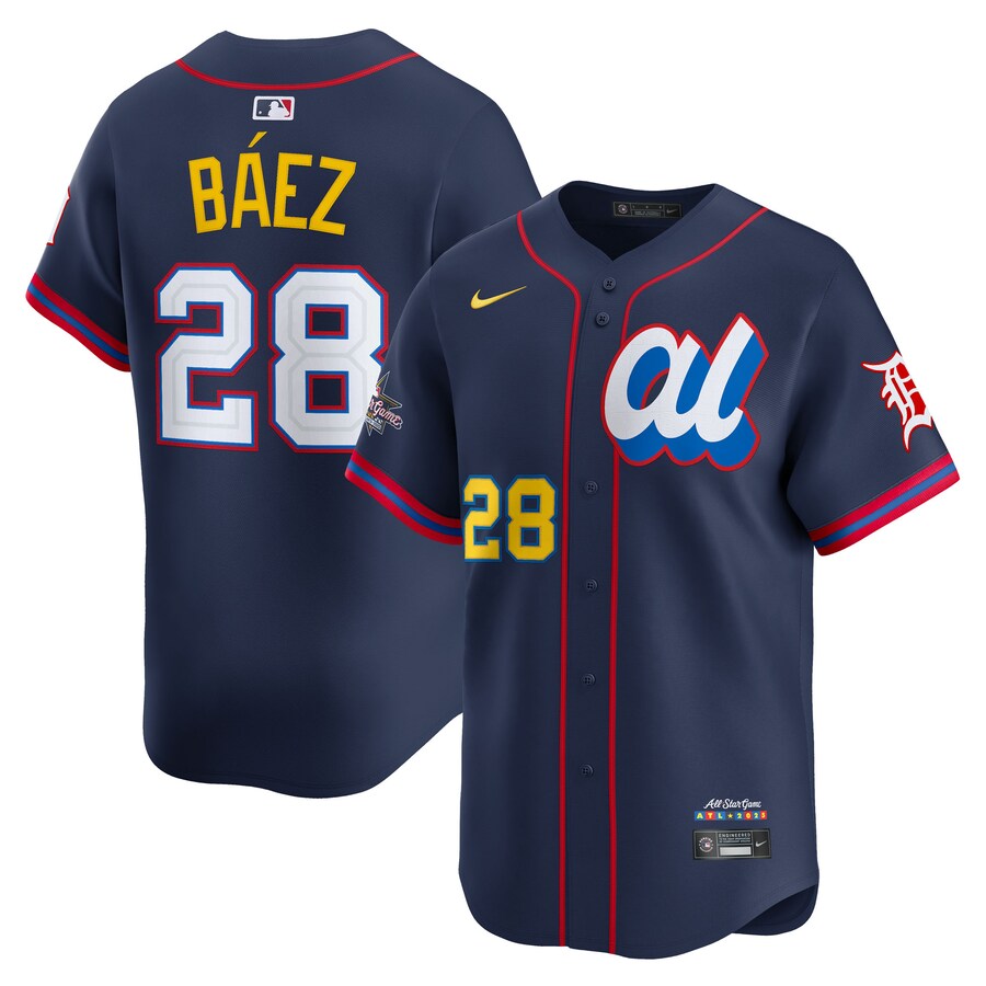 Men's American League Javier Báez Nike Navy 2025 All-Star Edition Limited Player Jersey - ujerseystore