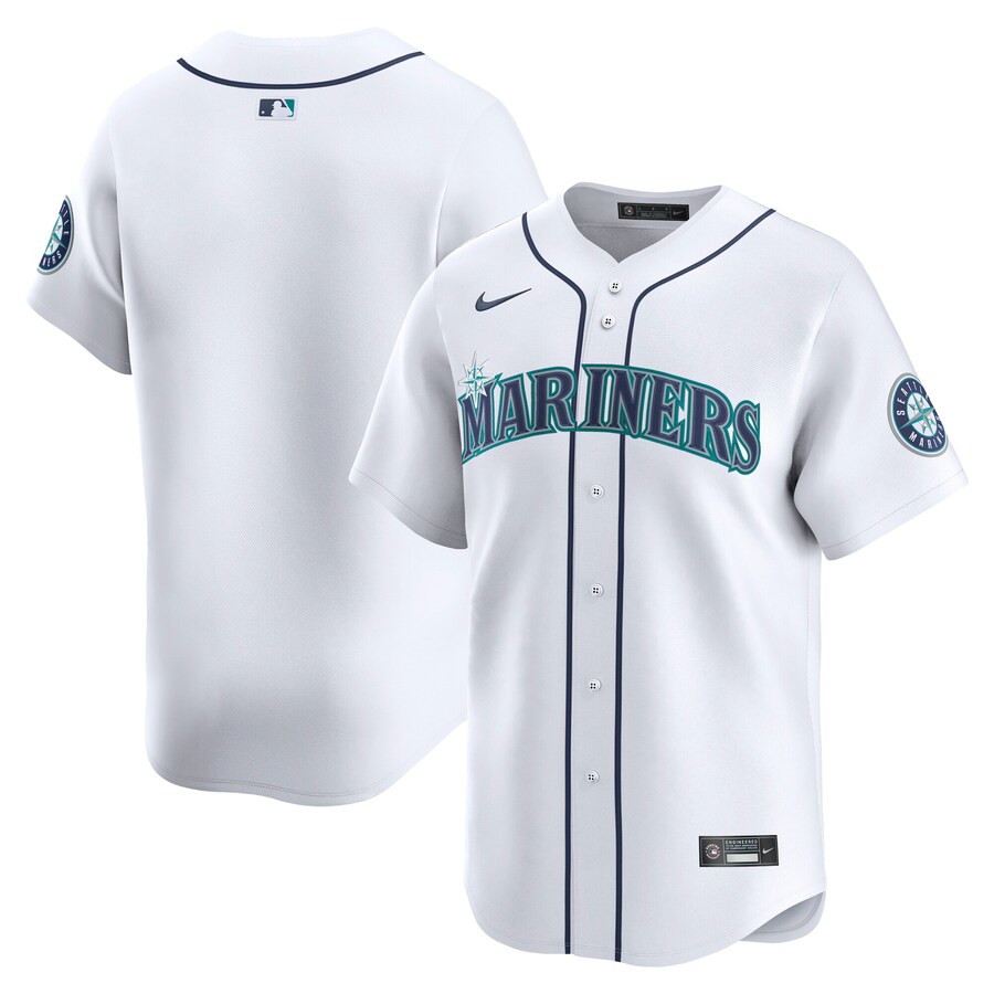Men's Seattle Mariners Nike White Home Limited Jersey - ujerseystore