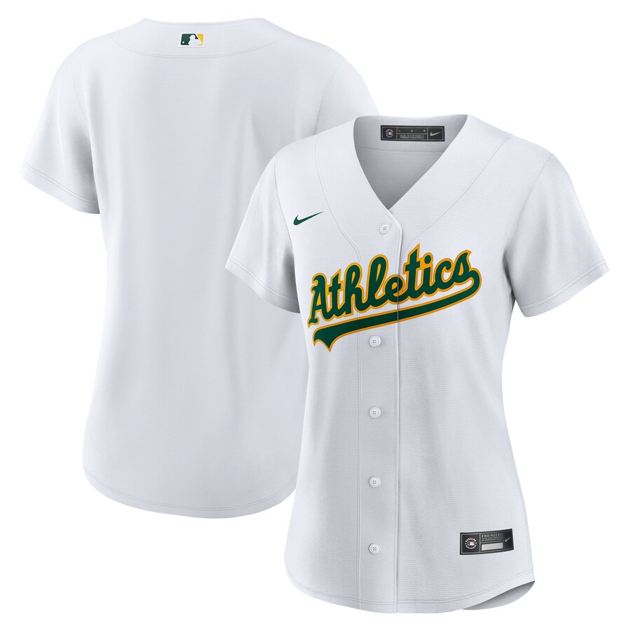 Women's Athletics Nike White Home Replica Team Jersey - ujerseystore