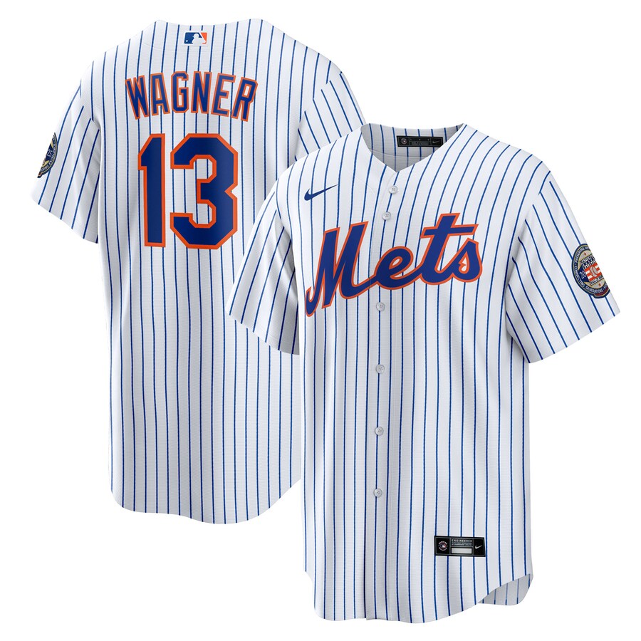 Men's New York Mets Billy Wagner Nike White 2025 Baseball Hall of Fame Name & Number Retired Replica Jersey - ujerseystore