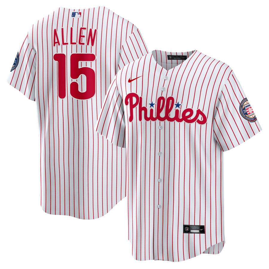 Men's Philadelphia Phillies Dick Allen Nike White 2025 Baseball Hall of Fame Name & Number Retired Replica Jersey - ujerseystore