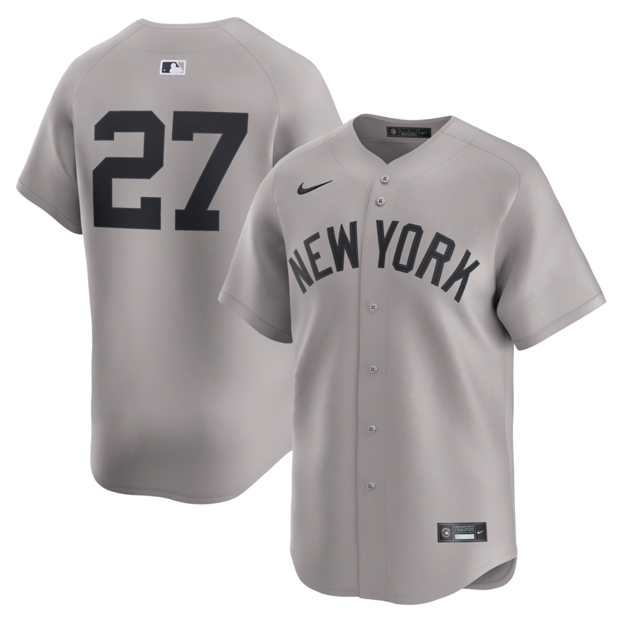 Men's New York Yankees Giancarlo Stanton Nike Gray Road Limited Player Jersey - ujerseystore