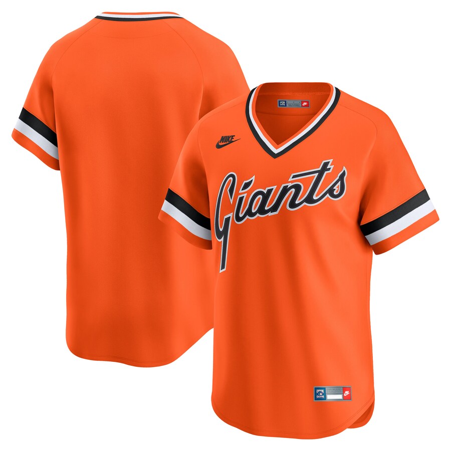 Men's San Francisco Giants Nike Orange Throwback Cooperstown Collection Limited Jersey - ujerseystore