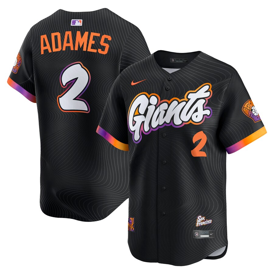 Men's San Francisco Giants Willy Adames Nike Black 2025 City Connect Limited Player Jersey - ujerseystore