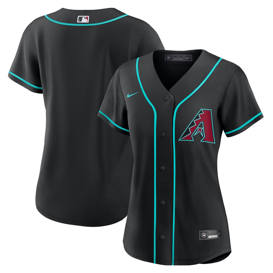 Women's Arizona Diamondbacks Nike Black Alternate Replica Jersey - ujerseystore