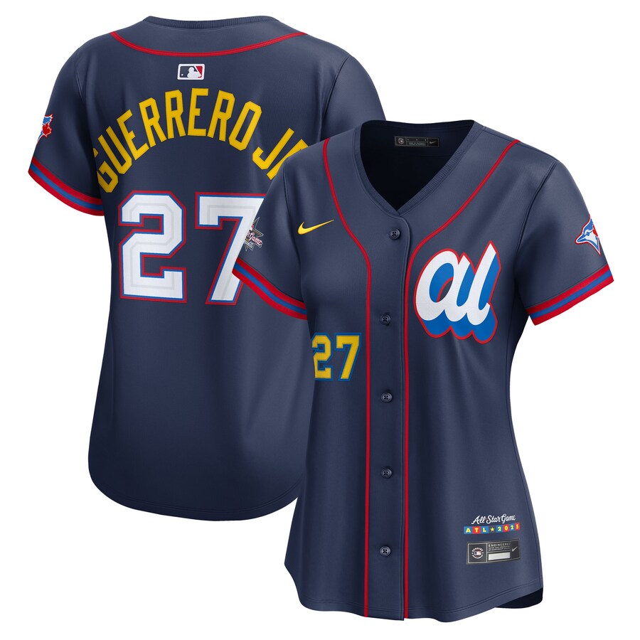 Women's American League Vladimir Guerrero Jr. Nike Navy 2025 All-Star Edition Limited Player Jersey - ujerseystore