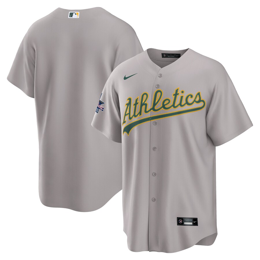 Men's Athletics Nike Gray 2025 MLB All-Star Game Jersey Away Replica Jersey - ujerseystore