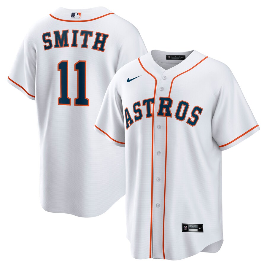 Men's Houston Astros Cam Smith Nike White Home Replica Jersey - ujerseystore