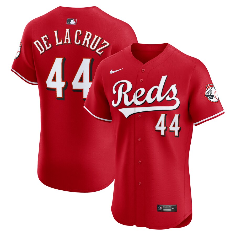 Men's Cincinnati Reds Elly De La Cruz Nike Red Alternate Elite Jersey - ujerseystore