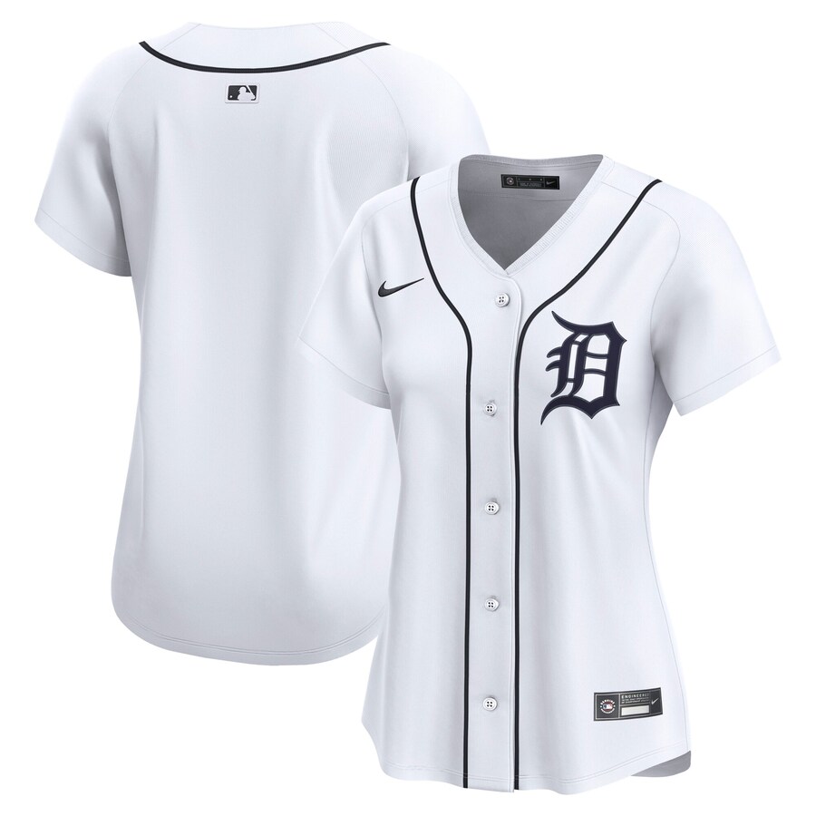 Women's Detroit Tigers Nike White Home Limited Jersey - ujerseystore