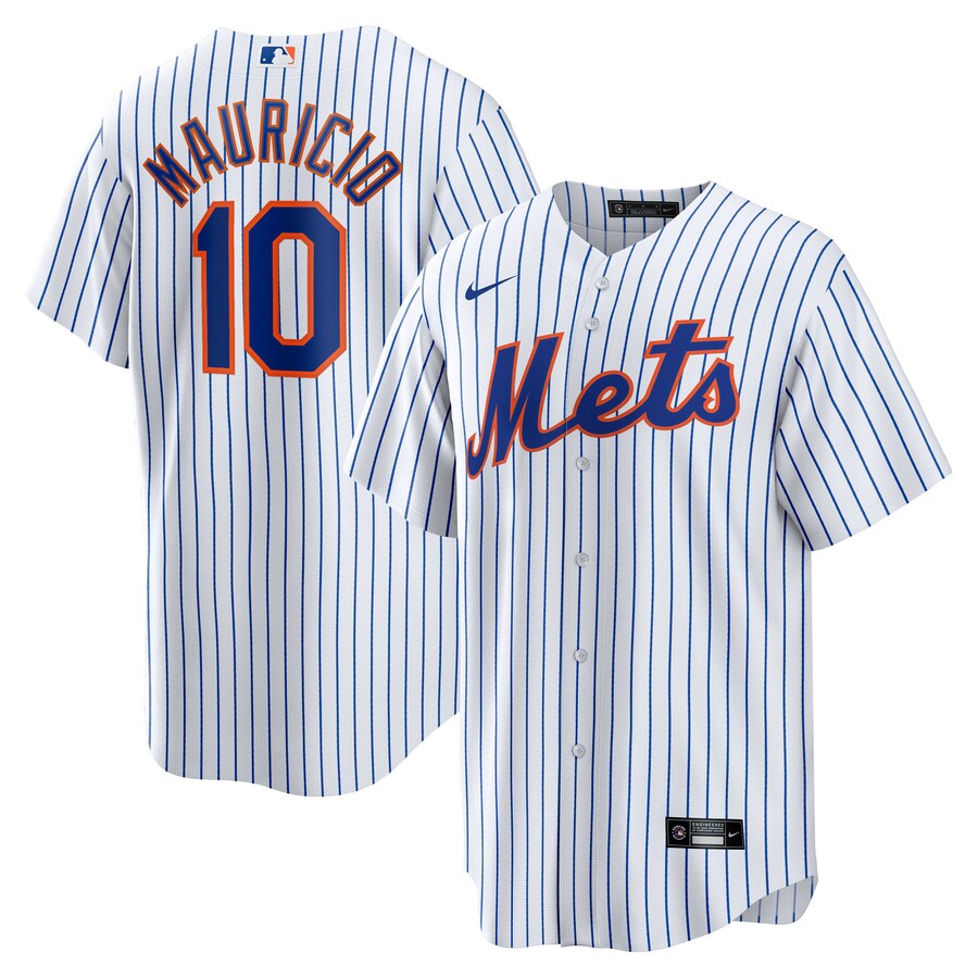 Men's New York Mets Ronny Mauricio Nike White Home Replica Jersey - ujerseystore