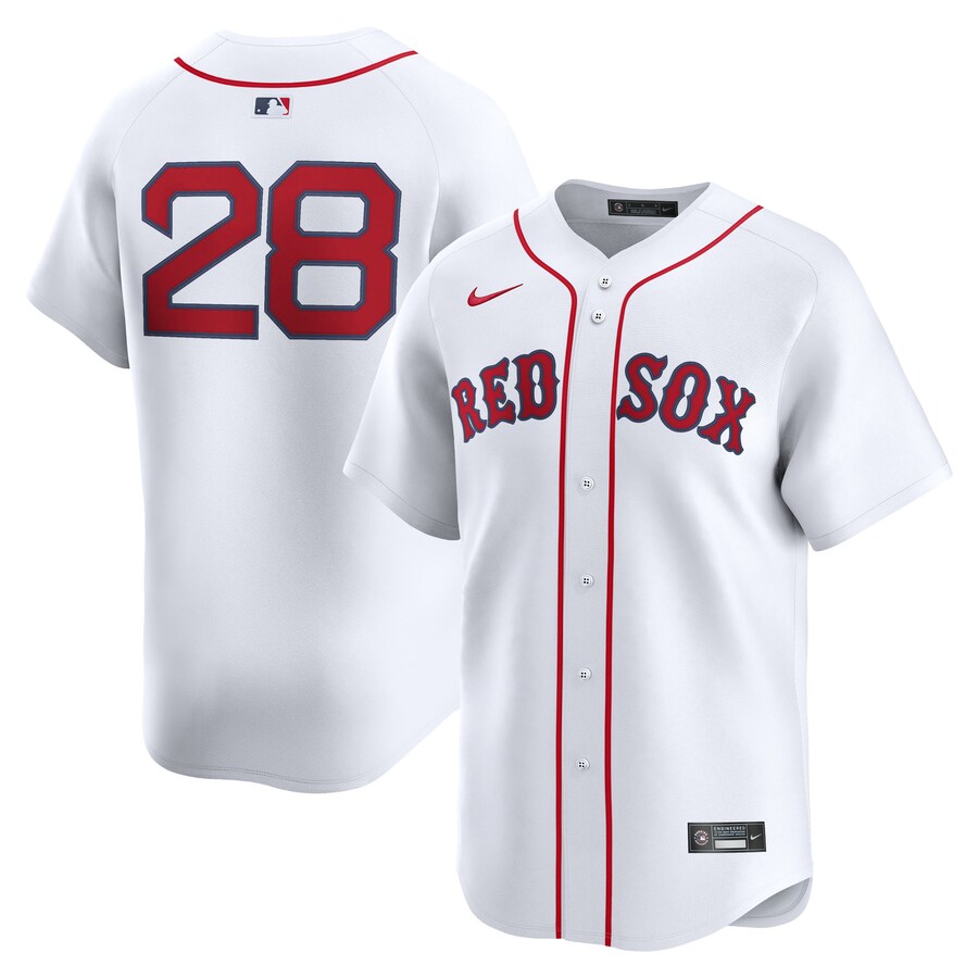 Men's Boston Red Sox Kristian Campbell Nike White Home Limited Player Jersey - ujerseystore