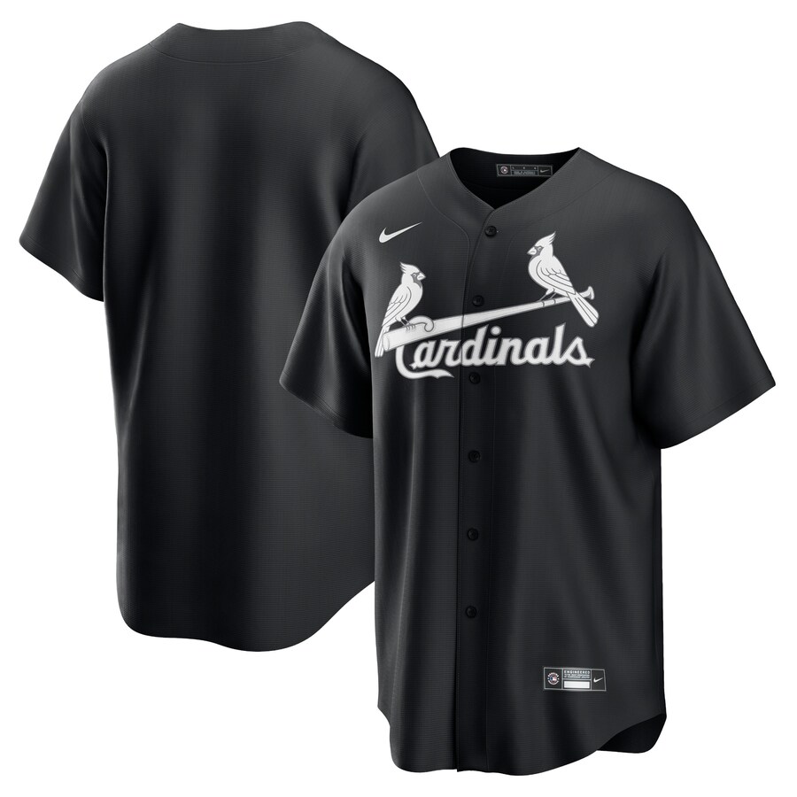 Men's St. Louis Cardinals Nike Black Lights Out Replica Jersey - ujerseystore