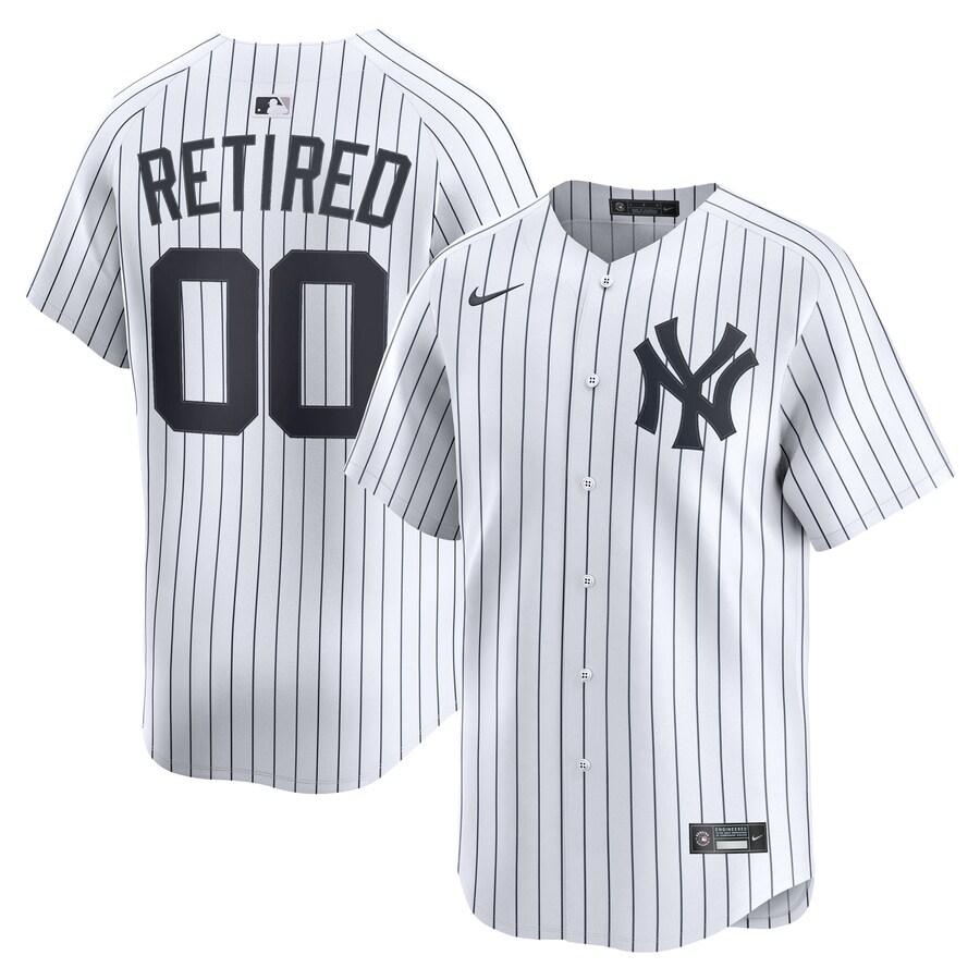 Men's New York Yankees Nike White Home Limited Pick-A-Player Retired Roster Jersey - ujerseystore