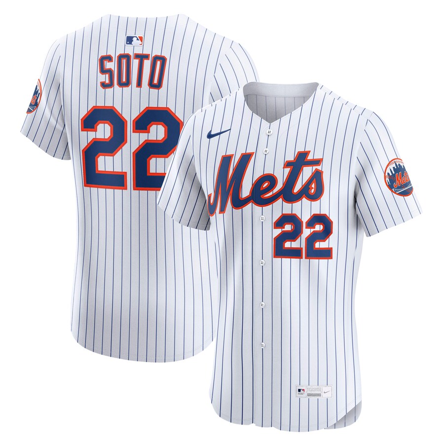 Men's New York Mets Juan Soto Nike White Home Elite Jersey - ujerseystore
