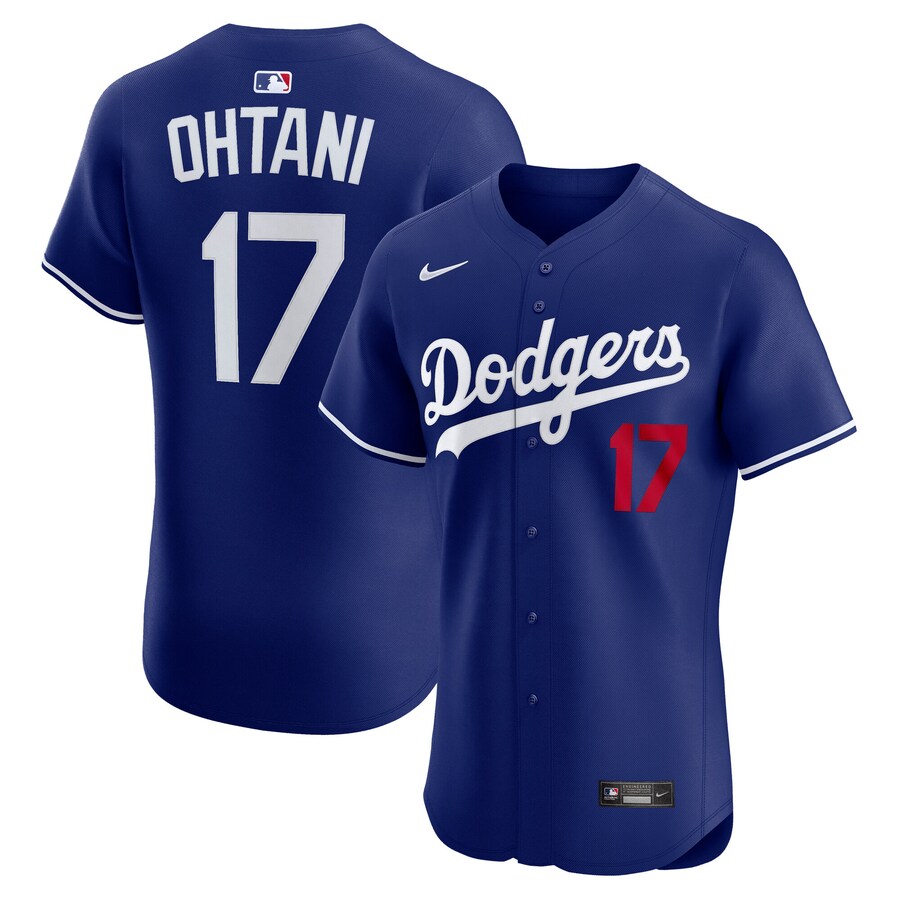 Men's Los Angeles Dodgers Shohei Ohtani Nike Royal Alternate 2 Elite Jersey - ujerseystore