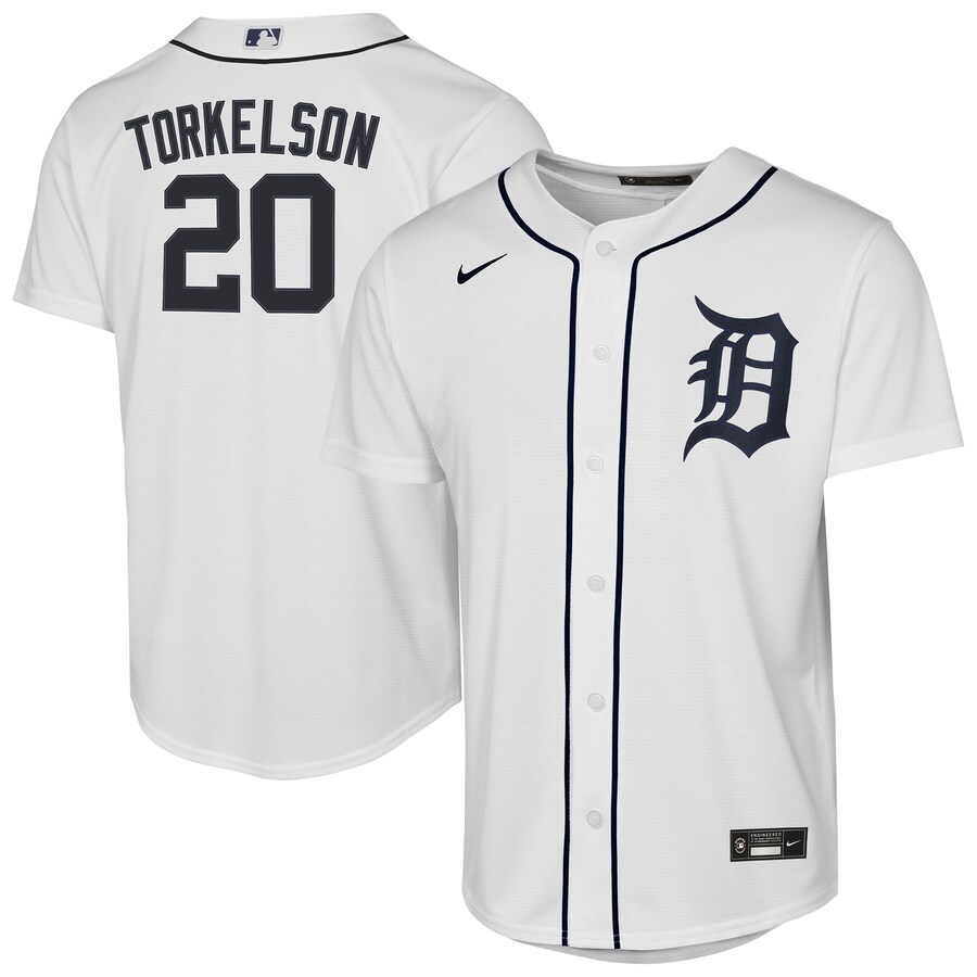Youth Detroit Tigers Spencer Torkelson Nike White Home Replica Player Jersey - ujerseystore