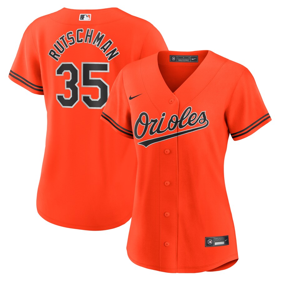 Women's Baltimore Orioles Adley Rutschman Nike Orange Alternate Replica Player Jersey - ujerseystore