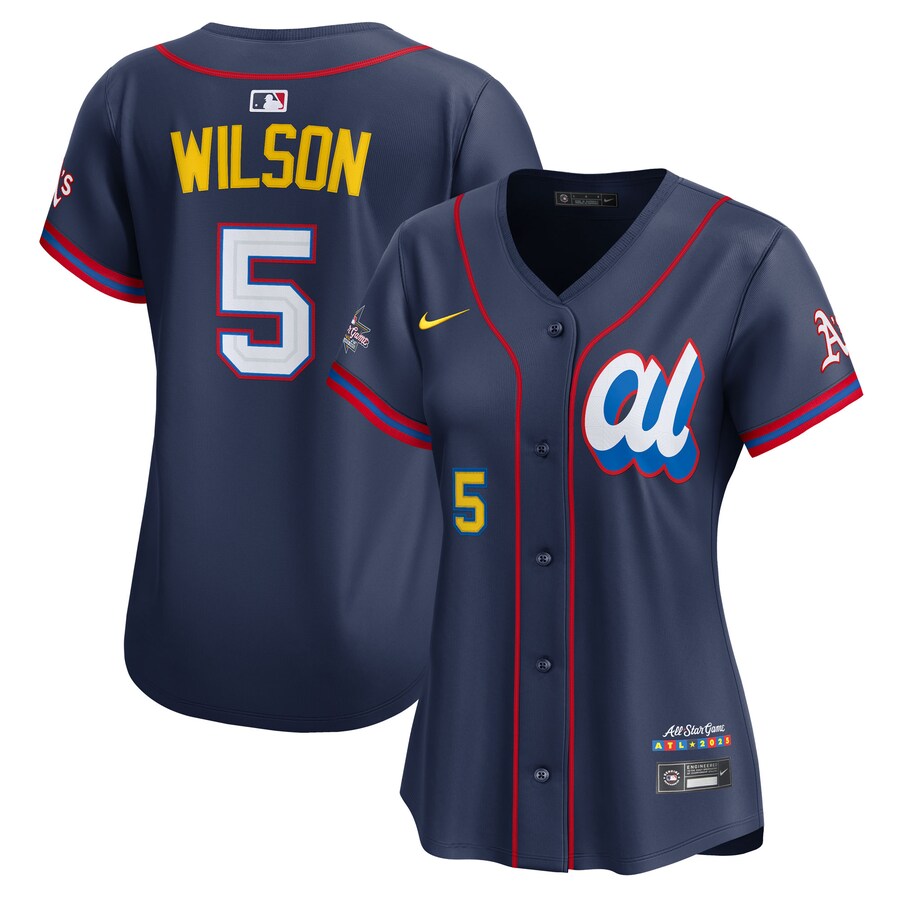 Women's American League Jacob Wilson Nike Navy 2025 All-Star Edition Limited Player Jersey - ujerseystore