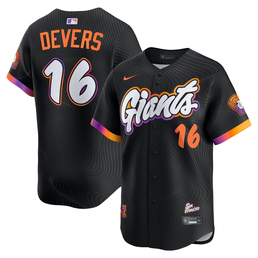 Men's San Francisco Giants Rafael Devers Nike Black 2025 City Connect Limited Player Jersey - ujerseystore