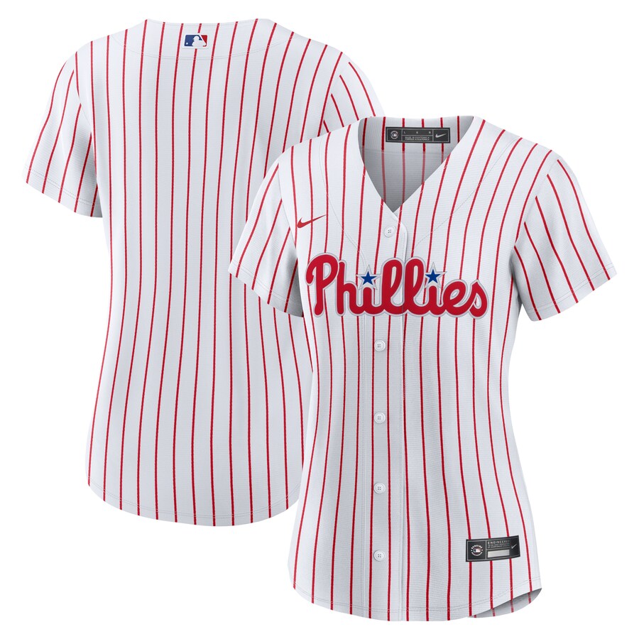 Women's Philadelphia Phillies Nike White Home Replica Team Jersey - ujerseystore