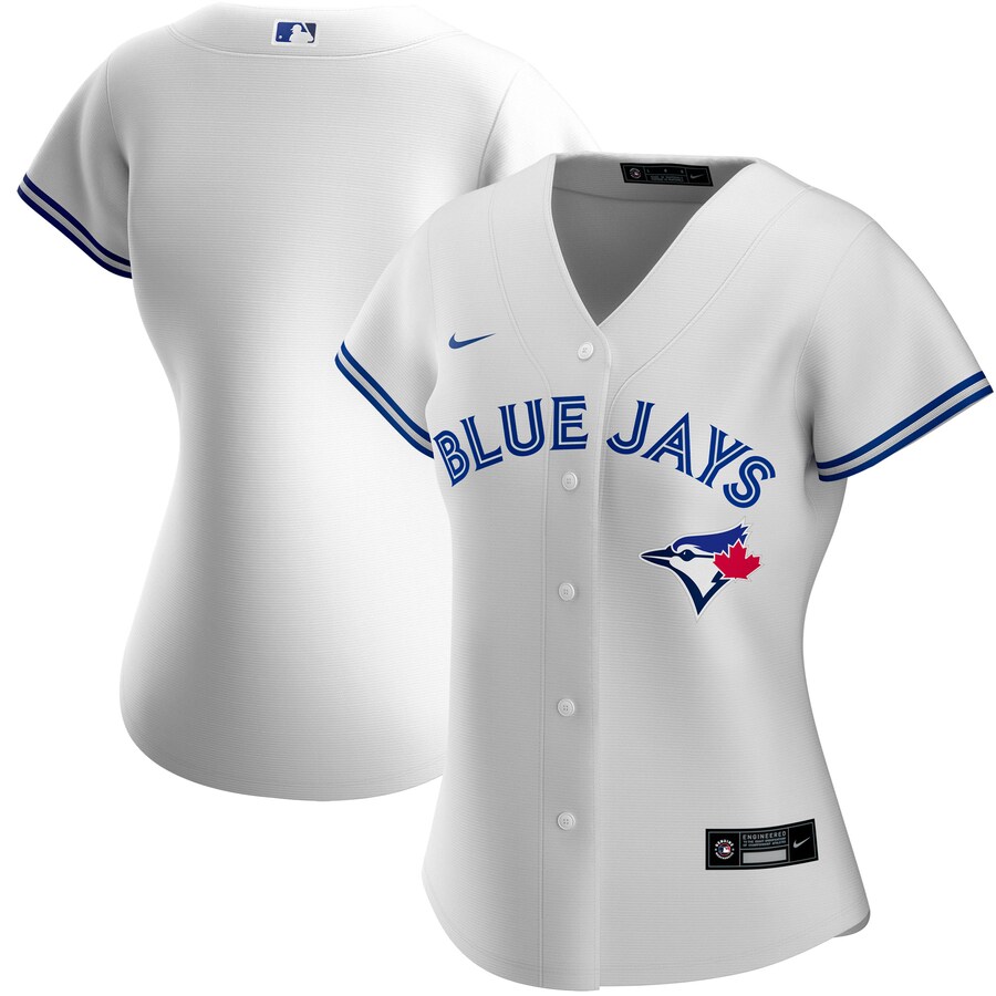 Women's Toronto Blue Jays Nike White Home Replica Team Jersey - ujerseystore