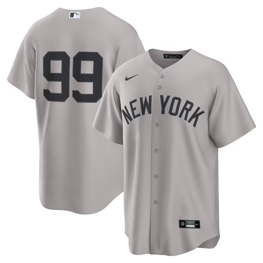Men's New York Yankees Aaron Judge Nike Gray Road Replica Jersey - ujerseystore