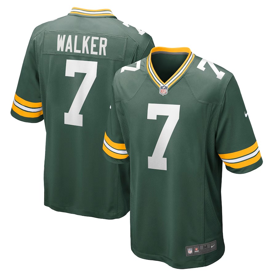 Men's Green Bay Packers Quay Walker Nike Green Player Game Jersey - ujerseystore