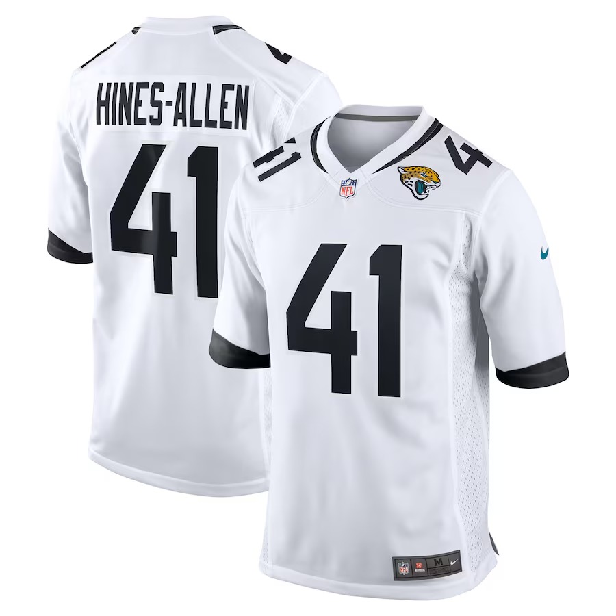 Men's Jacksonville Jaguars Josh Hines-Allen Nike White Player Game Jersey - ujerseystore