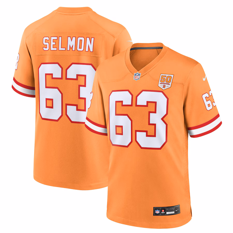Men's Tampa Bay Buccaneers Lee Roy Selmon Nike Creamsicle 50th Season Game Jersey - ujerseystore