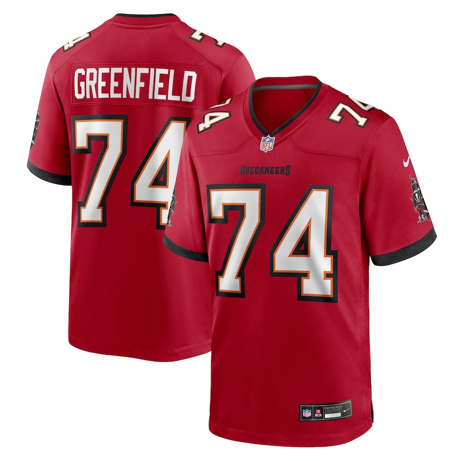 Men's Tampa Bay Buccaneers Garret Greenfield Nike Red Team Game Jersey - ujerseystore