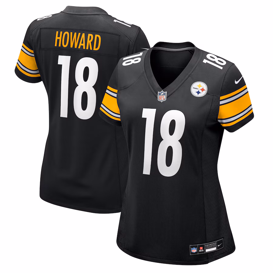 Women's Pittsburgh Steelers Will Howard Nike Black Team Game Jersey - ujerseystore