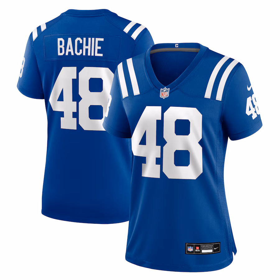Women's Indianapolis Colts Joe Bachie Nike Royal Team Game Jersey - ujerseystore