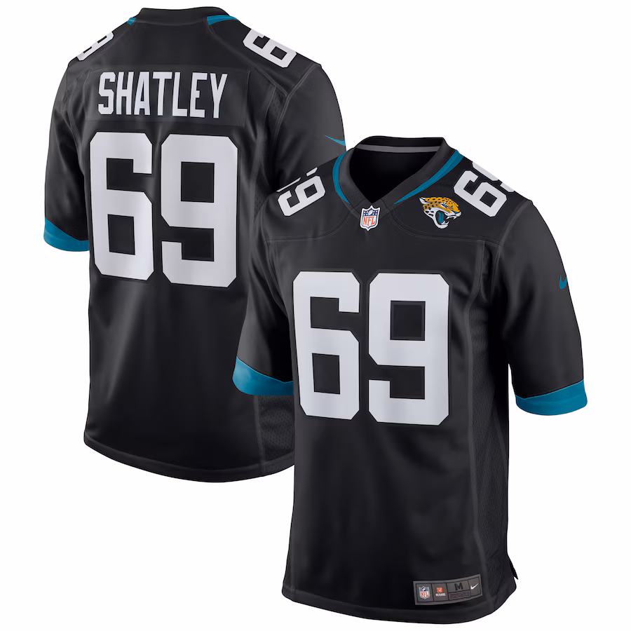 Men's Jacksonville Jaguars Tyler Shatley Nike Black Alternate Game Jersey - ujerseystore
