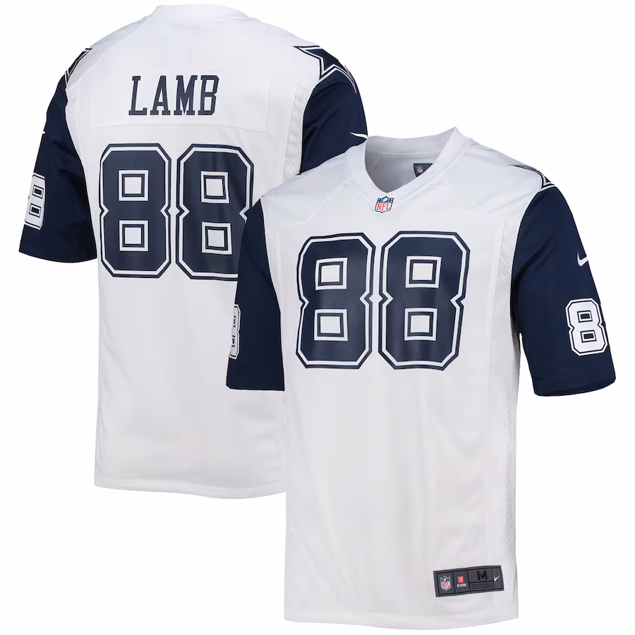 Men's Dallas Cowboys CeeDee Lamb Nike White Alternate Game Team Jersey - ujerseystore