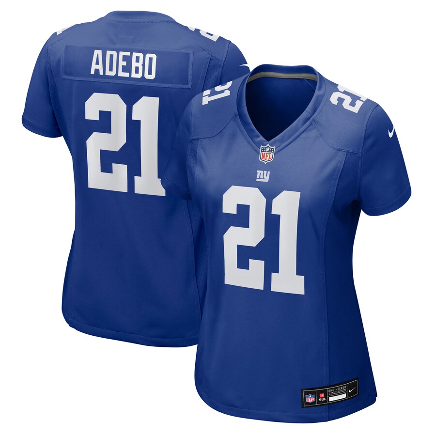 Women's New York Giants Paulson Adebo Nike Royal Team Game Jersey - ujerseystore