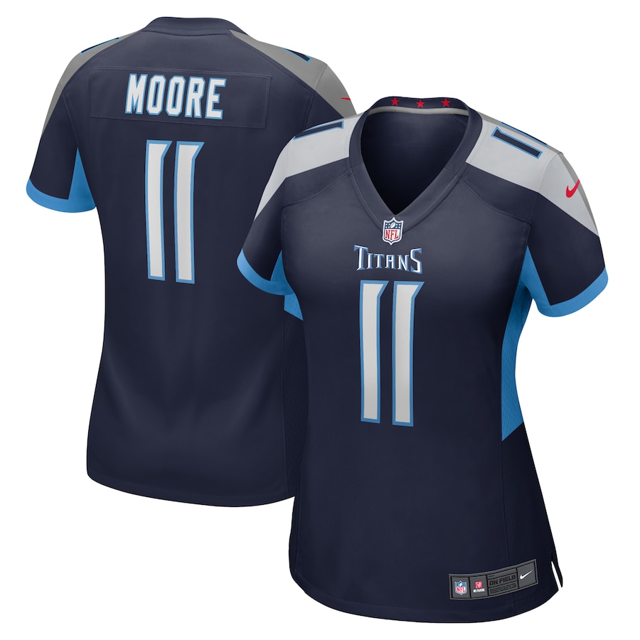Women's Tennessee Titans Chris Moore Nike Navy Alternate Game Jersey - ujerseystore