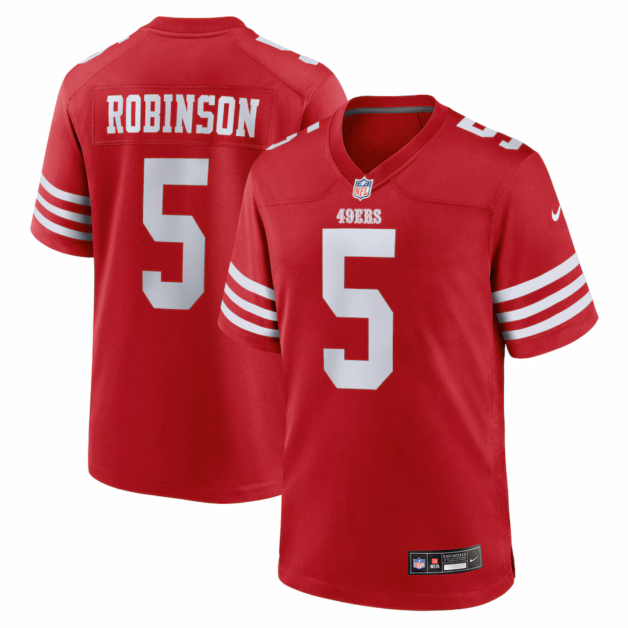 Men's San Francisco 49ers Demarcus Robinson Nike Scarlet Team Game Jersey - ujerseystore